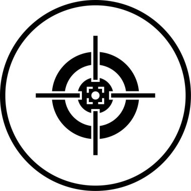 hedef simge vektör illüstrasyonu