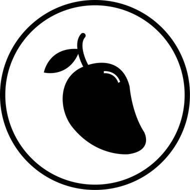 taze organik gıda vektör simgesi beyaz üzerinde izole