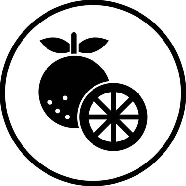 taze organik gıda vektör simgesi beyaz üzerinde izole