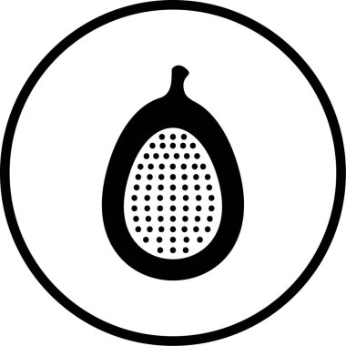 taze organik gıda vektör simgesi beyaz üzerinde izole