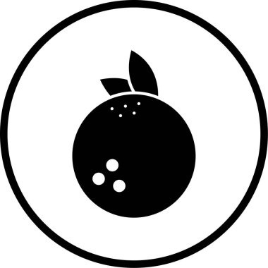 taze organik gıda vektör simgesi beyaz üzerinde izole