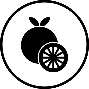 taze organik gıda vektör simgesi beyaz üzerinde izole