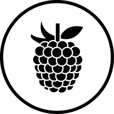 taze organik gıda vektör simgesi beyaz üzerinde izole