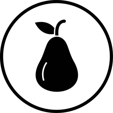 taze organik gıda vektör simgesi beyaz üzerinde izole