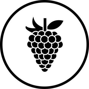 taze organik gıda vektör simgesi beyaz üzerinde izole