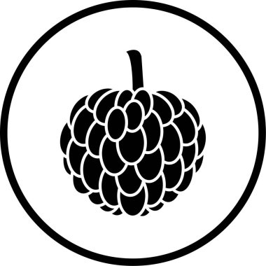 taze organik gıda vektör simgesi beyaz üzerinde izole