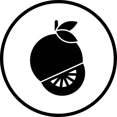 taze organik gıda vektör simgesi beyaz üzerinde izole