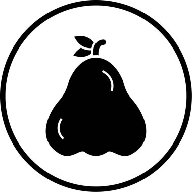 taze organik gıda vektör simgesi beyaz üzerinde izole