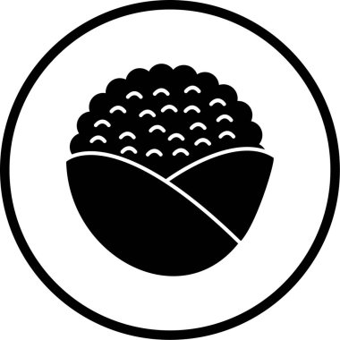 taze organik gıda vektör simgesi beyaz üzerinde izole