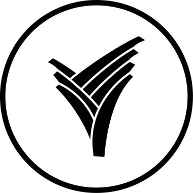 taze organik gıda vektör simgesi beyaz üzerinde izole