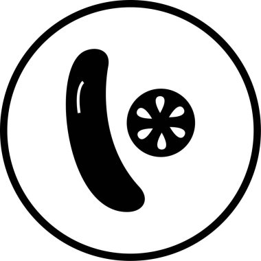 taze organik gıda vektör simgesi beyaz üzerinde izole