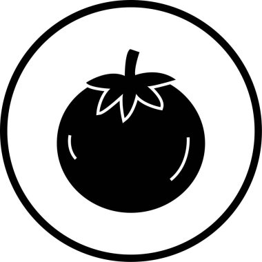 taze organik gıda vektör simgesi beyaz üzerinde izole