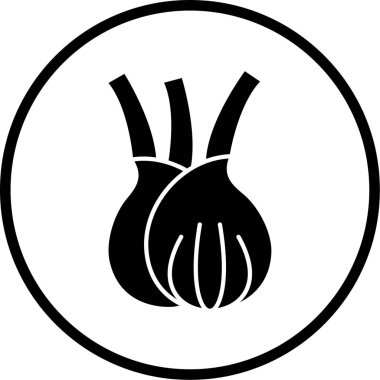 taze organik gıda vektör simgesi beyaz üzerinde izole