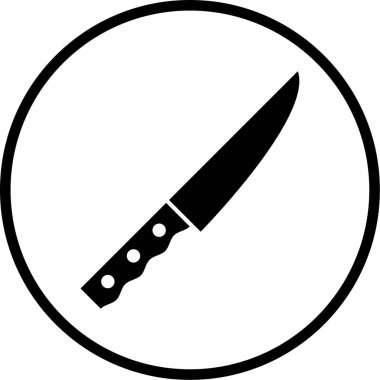 Bıçak. Web simgesi basit illüstrasyon