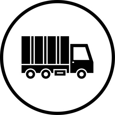 Kamyon. Web simgesi basit illüstrasyon