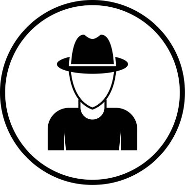 İnsan simgesinin vektör illüstrasyonu