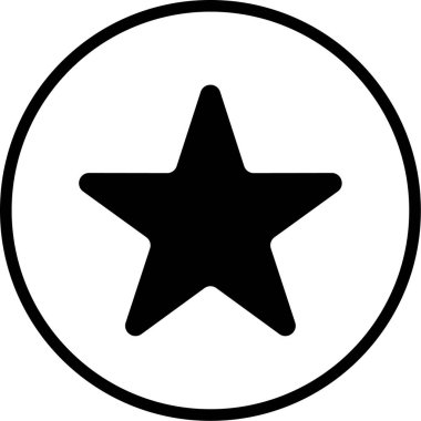 yıldız simgesi, vektör çizimi