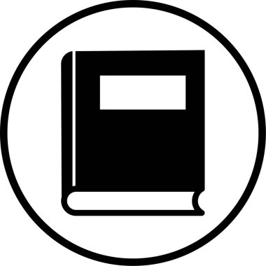 Kitap. Web simgesi basit illüstrasyon
