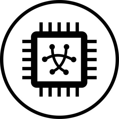 Devre kartı simgesi. vektör illüstrasyonu