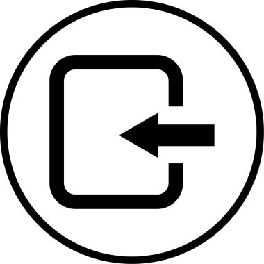 Kişisel ve ticari kullanım için sol yön ok simgesi...