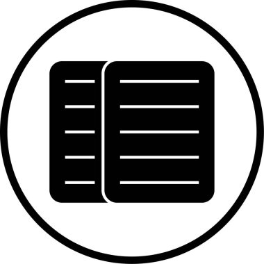 Kitap. Web simgesi basit illüstrasyon