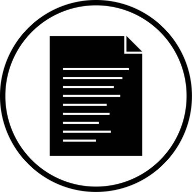 belge simgesi, vektör çizimi