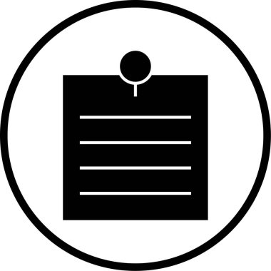 Belge simgesinin vektör illüstrasyonu