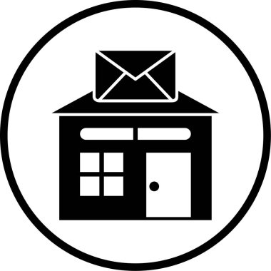 Bir hediye kutusu simgesinin vektör çizimi