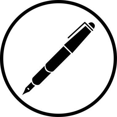 Kalem. Web simgesi basit illüstrasyon