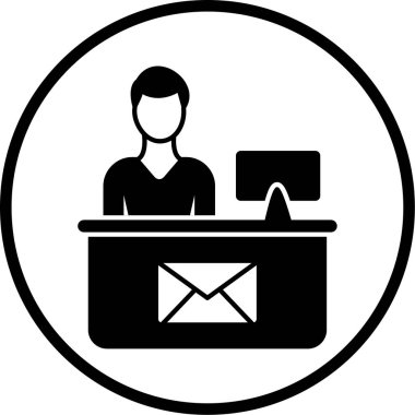 İş adamı simgesinin vektör illüstrasyonu