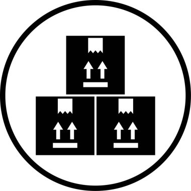 kutu simgesi, vektör illüstrasyonlu kutu