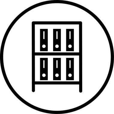 Ofis simgesinin vektör illüstrasyonu