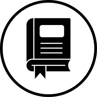 Kitap. Web simgesi basit illüstrasyon