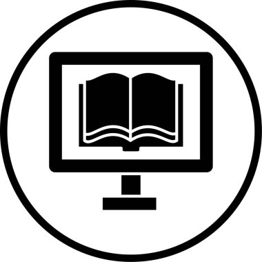 kitap simgesi, vektör illüstrasyonu