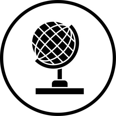 Küre. Web simgesi basit illüstrasyon