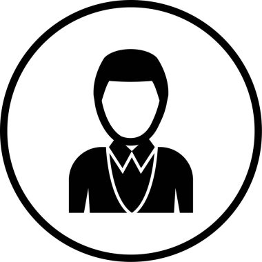 avatar. Web simgesi basit illüstrasyon