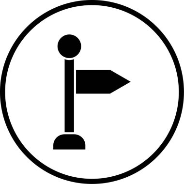 İşaret çubuğu simgesinin vektör illüstrasyonu