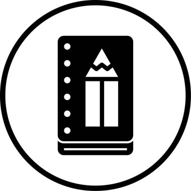 Kitap simgesinin vektör illüstrasyonu