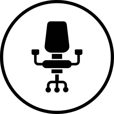 Sandalye. Web simgesi basit illüstrasyon