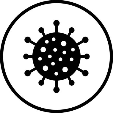 Virüs. Web simgesi basit illüstrasyon