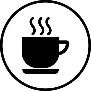 kahve fincanı vektör simgesi