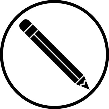 Kalem. Web simgesi basit illüstrasyon