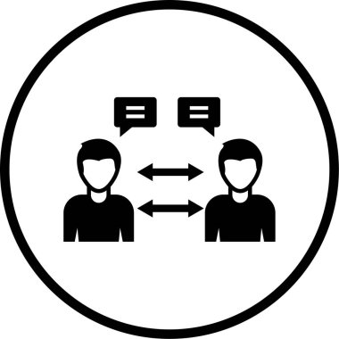 İnsan simgesinin vektör illüstrasyonu