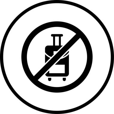 Park yasak. Basit illüstrasyon