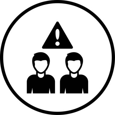 uyarı işareti simgesi, vektör illüstrasyonu