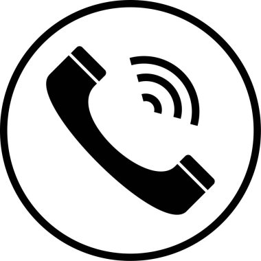 - Telefon. Web simgesi basit illüstrasyon