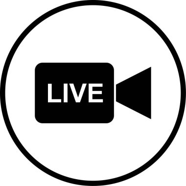 Kamera modern simgesinin vektör illüstrasyonu