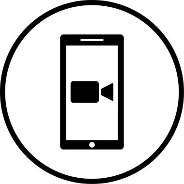 Akıllı telefon modern simgesinin vektör çizimi