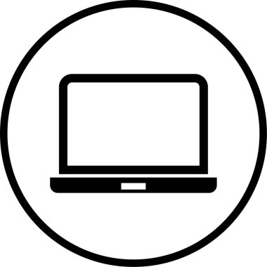 Bilgisayar. Web simgesi basit illüstrasyon