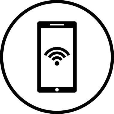 Telefon modern simgesinin vektör illüstrasyonu